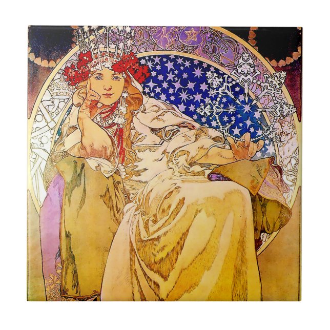 Carreau Affiche de la princesse Hyacinthe par Alphonse Muc (Devant)