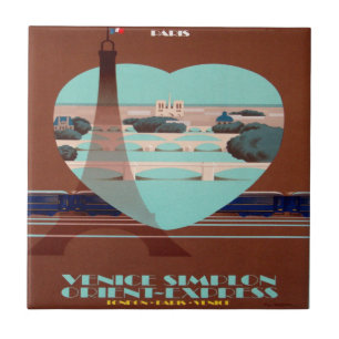 Carreau Affiche de Paris d'express d'orient