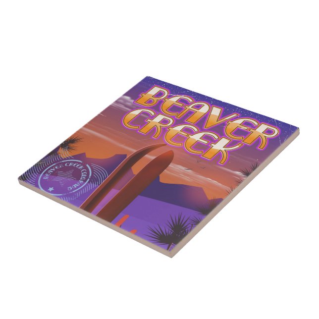 Carreau Affiche de ski de Beaver Creek Colorado (Côté)