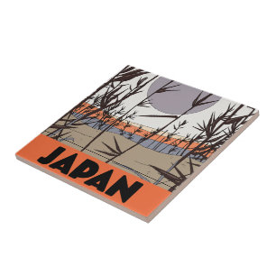 Carreau Affiche de voyage au Japon