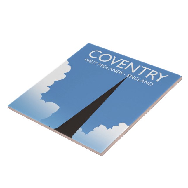 Carreau Affiche de voyage en train Coventry Midlands de l' (Côté)