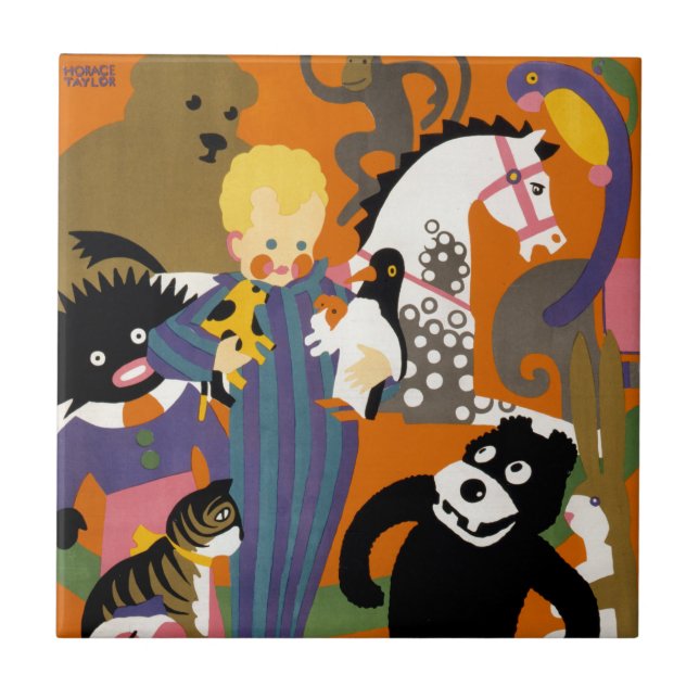 Carreau Affiche De Voyage Pour Londres Métro (Devant)