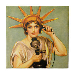 Carreau Affiche vintage de la Première Guerre mondiale Hel