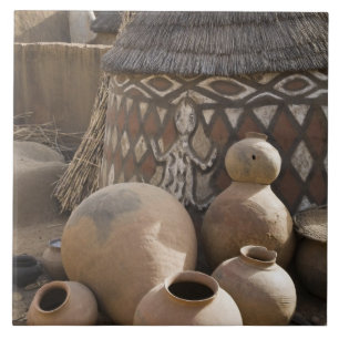 Carreau Afrique, Afrique de l'Ouest, Ghana, Sirigu. Artisa