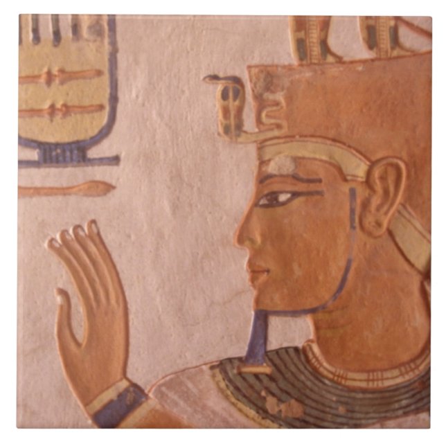 Carreau Afrique, Égypte, Vallée des Rois. Mur de la tombe (Devant)