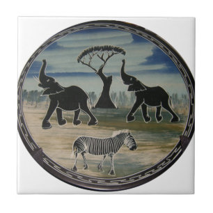 Carreau Afrique Kenya Belle faune élégante