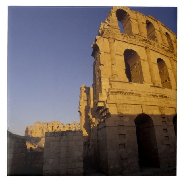 Carreau Afrique, Tunisie, El Jem. Ruines d'un Romain (Devant)