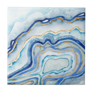 Carreau Agate de cobalt II