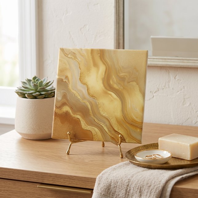 Carreau Agate Marbre Doré (Créateur téléchargé)