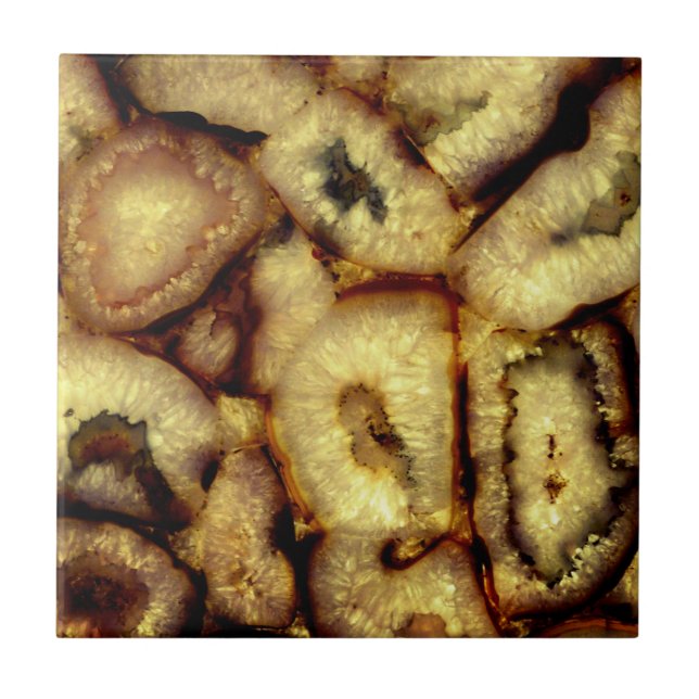 Carreau Agates de quartz vert de Terre (Devant)