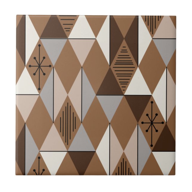 Carreau Age atomique Art Diamonds Café Brown (Devant)
