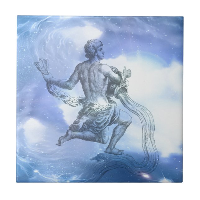 Carreau Age du Zodiaque Aquarius (Devant)