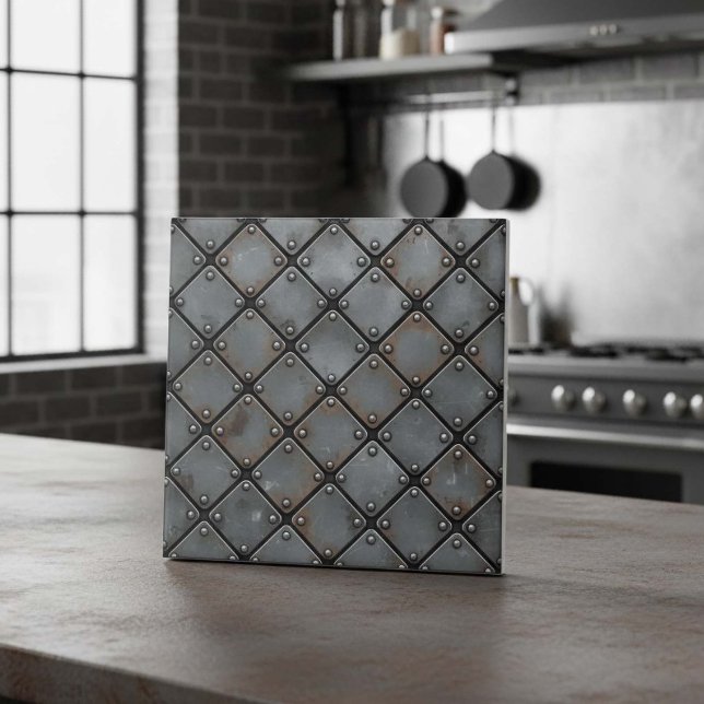 Carreau Aged Iron Plate and Rivets #21 ID1227 (Créateur téléchargé)