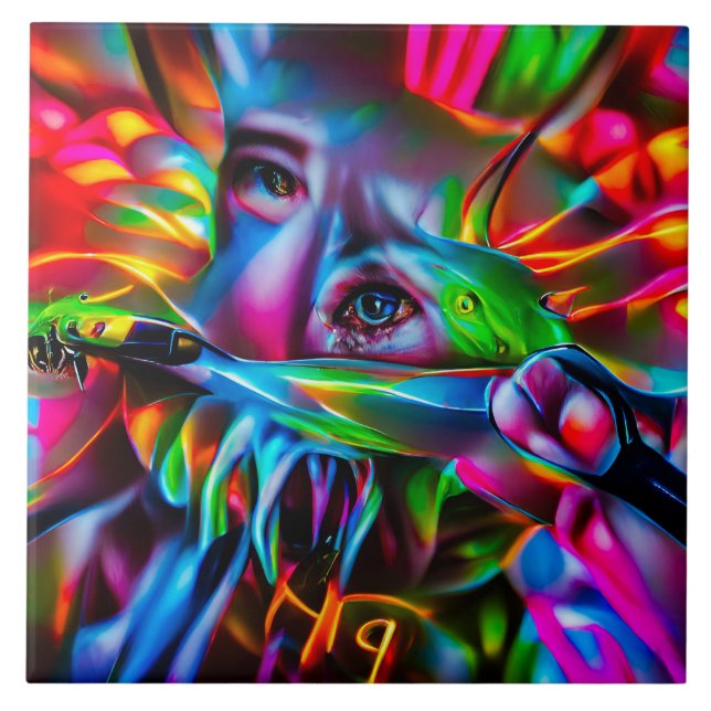 Carreau Aichmophobie : Art Surréel Vivid (Devant)