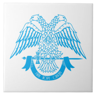 Carreau Aigle à deux têtes comme symbole maçonnique