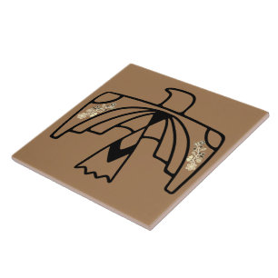 Carreau Aigle amérindienne anishinaabe Brown