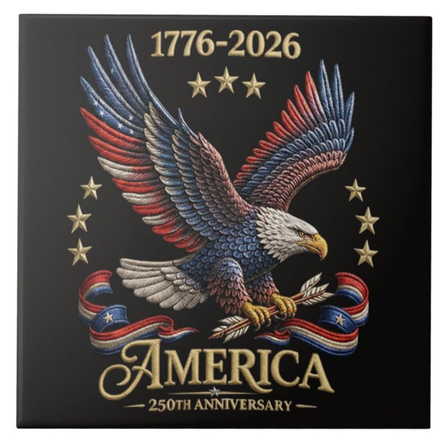 Carreau Aigle du 250e anniversaire américain (Devant)