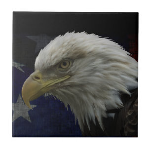 Carreau Aigle et drapeau patriotiques