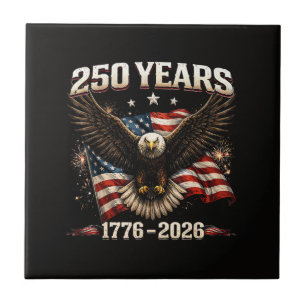 Carreau Aigle patriotique des États-Unis 250e anniversaire