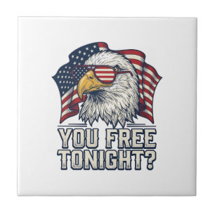 Carreau Aigle Patriotique Vous Êtes Libre Ce Soir Chemise
