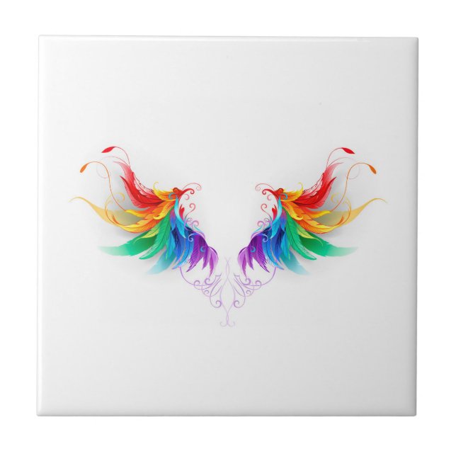 Carreau Ailes arc-en-ciel douces (Devant)