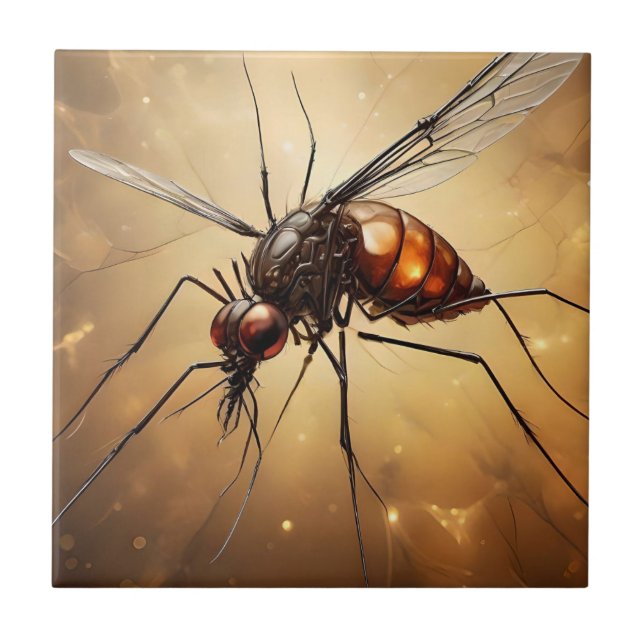 Carreau Ailes complexes : L'art fractal du moustique (Devant)