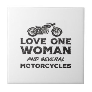 Carreau Aimer une femme et plusieurs motos essentiel