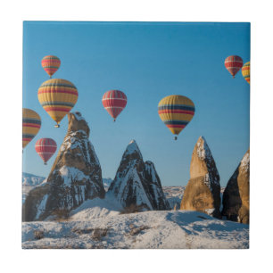 Carreau Air chaud montant en ballon dans Cappadocia