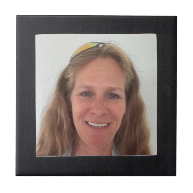 Carreau Ajouter un cadre Carré noir photo (Devant)