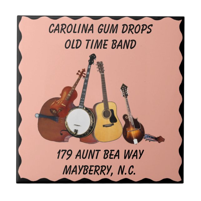 CARREAU AJOUTER UN NOM DE BANDE À DES ARRIÈRE - PLANS POPU (Devant)