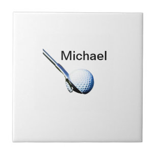 Carreau Ajoutez votre nom texte club de golf équipement de