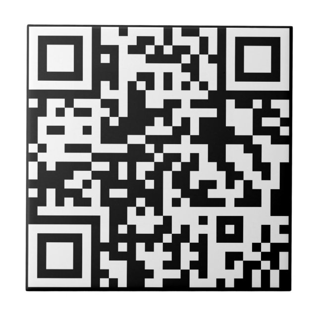 Carreau Ajoutez votre propre QR Code text Scan Minimal Sim (Devant)
