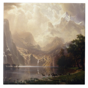 Carreau Albert Bierstadt - Parmi la Sierra Nevada