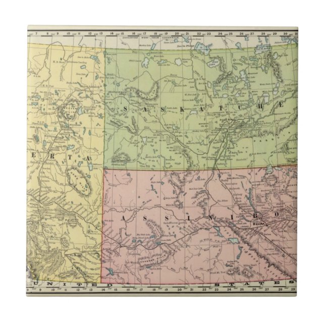 Carreau Alberta, Saskatchewan (Devant)