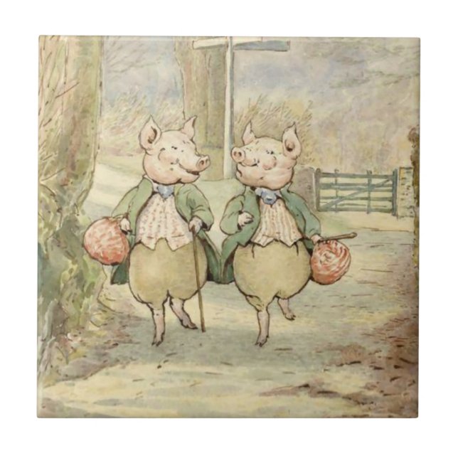 Carreau Alexander et Pigling Bland par Beatrix Potter (Devant)