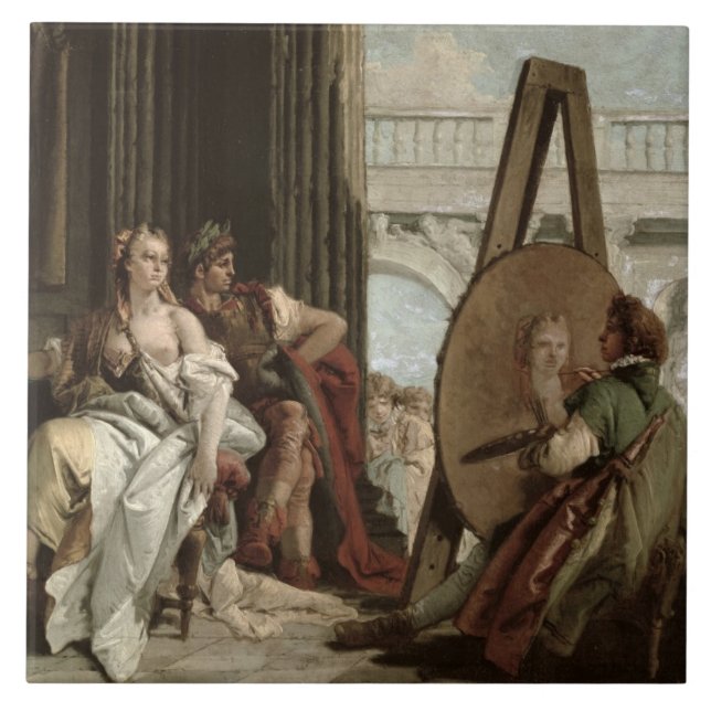 Carreau Alexandre et Campaspe à la maison du peintre (Devant)