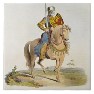 Carreau Alexandre II, roi de l'Ecosse (1198-1249) 1214, f