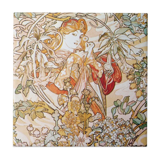 Carreau Alfons Mucha Art (Devant)
