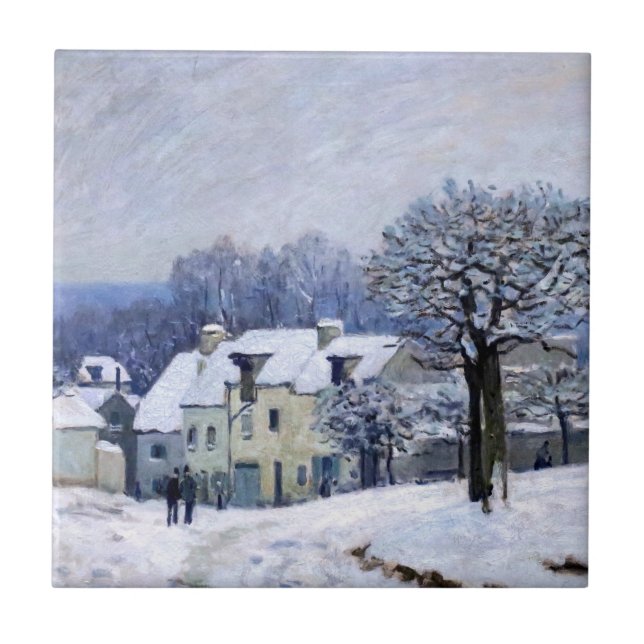Carreau Alfred Sisley - Place Chenil à Marly, Effet de nei (Devant)
