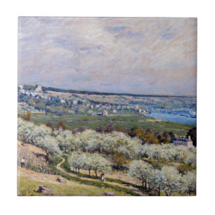 Carreau Alfred Sisley - Terrasse à Saint-Germain, Printemp