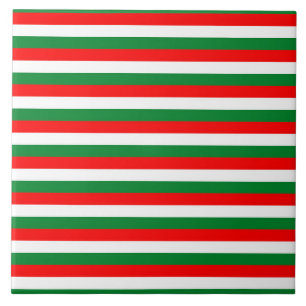 Carreau algérie Liban Oman Italie drapeau rayures rouge bl