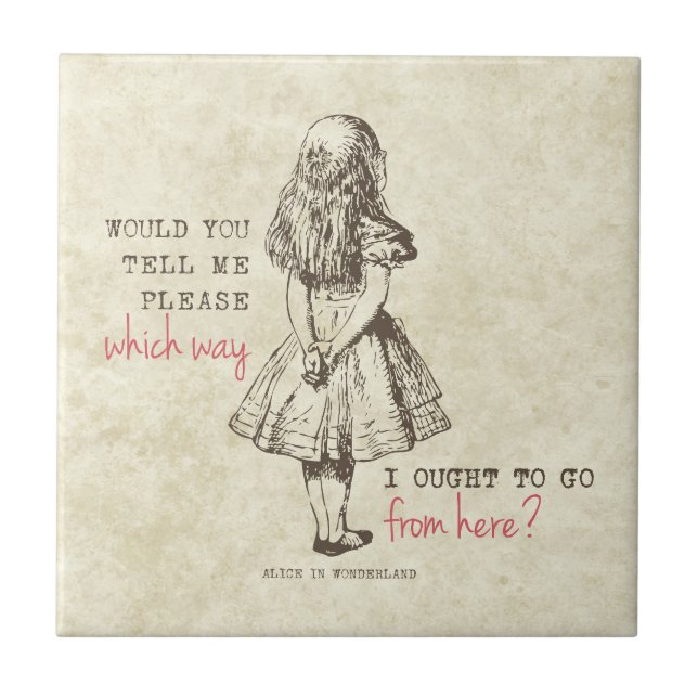 Carreau Alice au pays des merveilles (Devant)