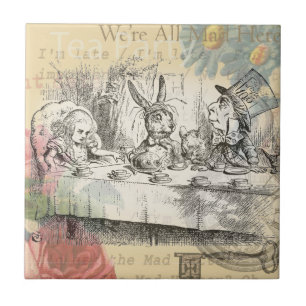 Carreau Alice au pays des merveilles Mad Tea Party Art