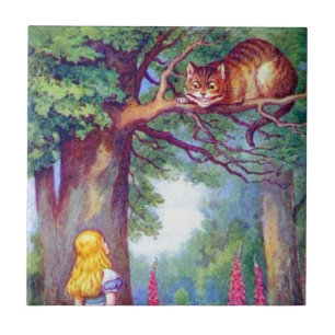 Carreau Alice et le chat de Cheshire