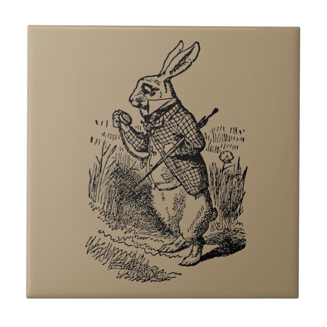 Carreau Alice vintage au pays des merveilles (Devant)