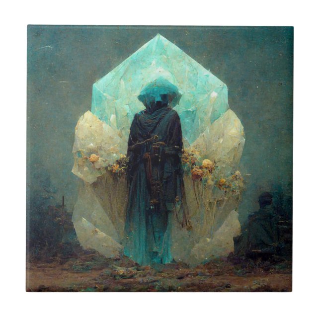 Carreau Alien Crystal Guardian  Sci-Fi Imaginaire (Devant)