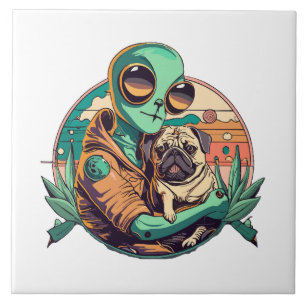 Carreau Alien et Pug