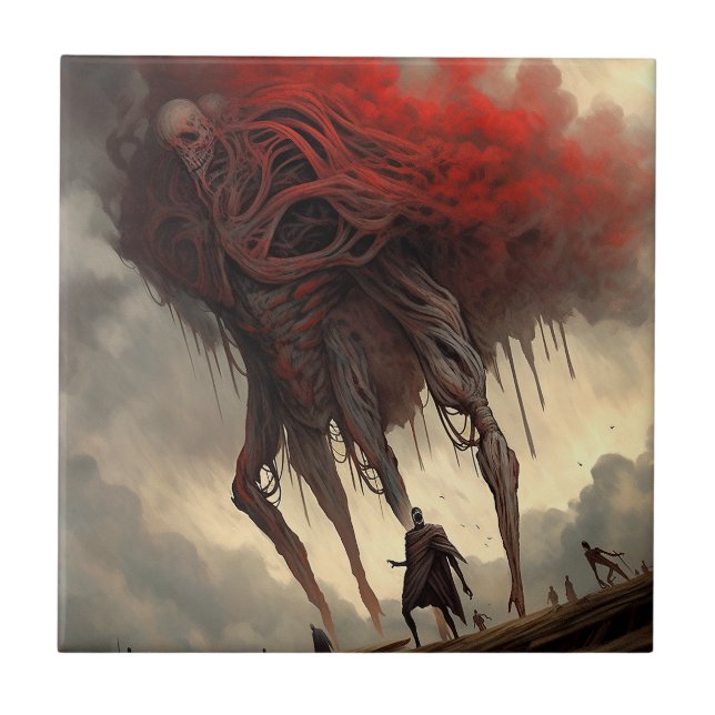 Carreau Alien géant Marche Science Fiction Horreur Art (Devant)