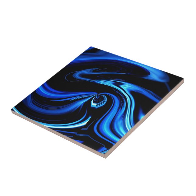 Carreau Alimentation Abstraite La Baleine Bleue (Côté)