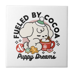 Carreau Alimenté par le cacao et les Rêves de chiots - Chi